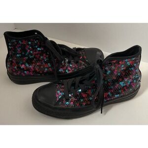Converse Multicolor Sequin Chuck‎ Taylor All Star High Top Sneakers Size 6.5